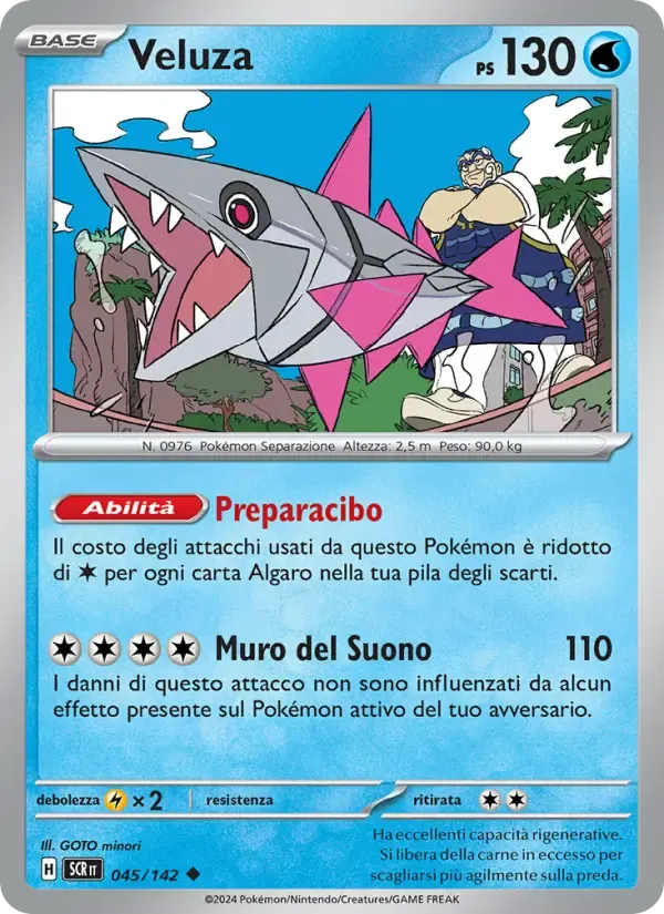 Veluza — Corona Astrale 45 Italian Pokémon card
