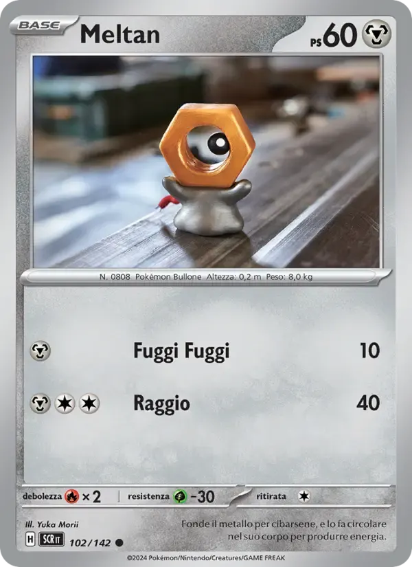 Meltan — Corona Astrale 102 Italian Pokémon card