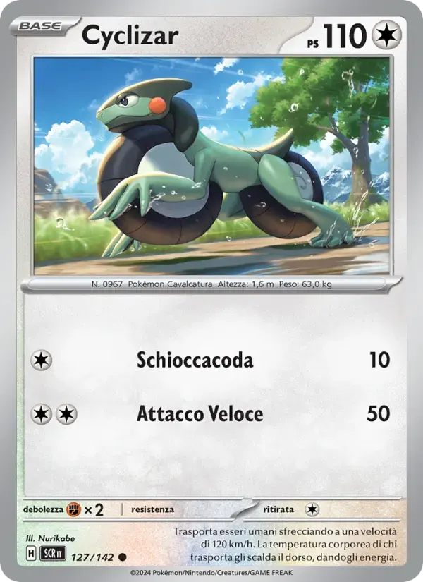 Cyclizar — Corona Astrale 127 Italian Pokémon card