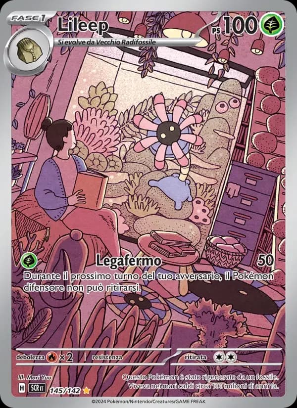 Lileep — Corona Astrale 145 Italian Pokémon card
