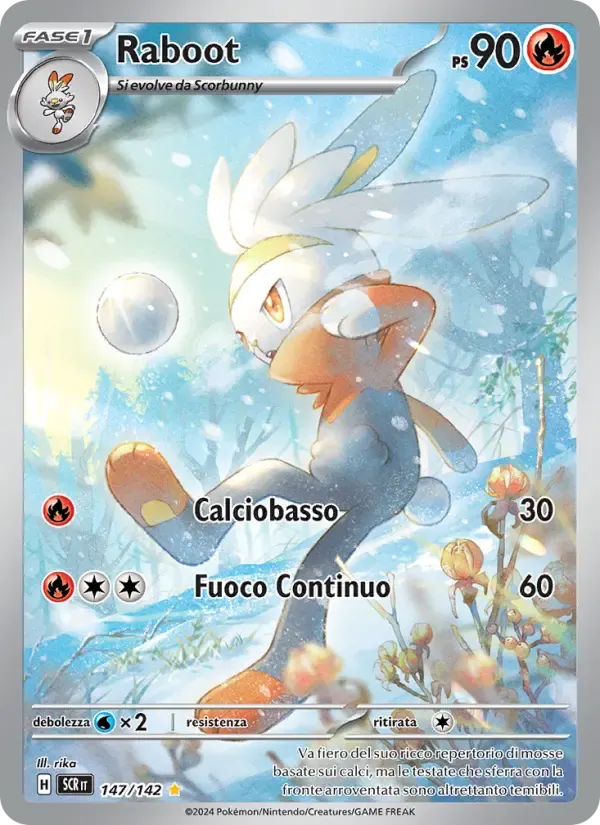 Raboot — Corona Astrale 147 Italian Pokémon card