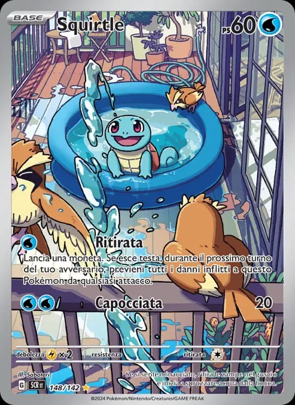 Squirtle — Corona Astrale 148 Italian Pokémon card