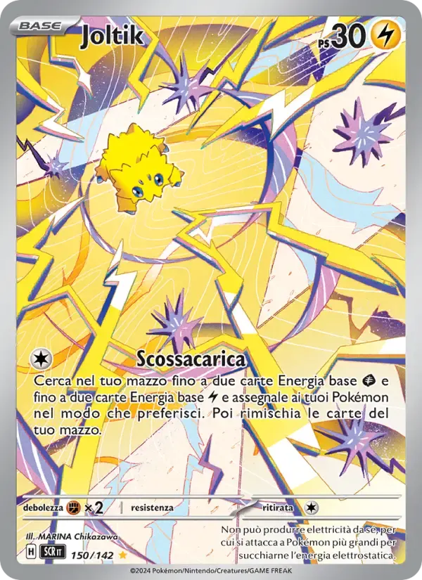 Joltik — Corona Astrale 150 Italian Pokémon card