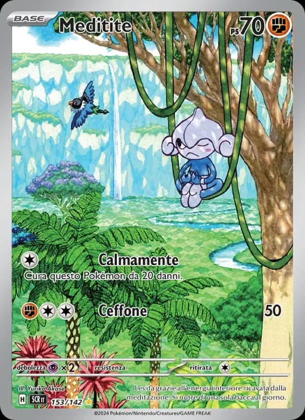 Meditite — Corona Astrale 153 Italian Pokémon card