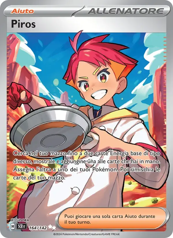 Piros — Corona Astrale 164 Italian Pokémon card