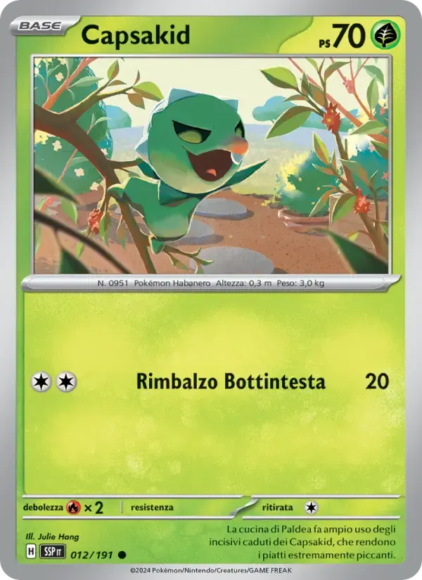 Capsakid — Scintille Folgoranti 12 Italian Pokémon card