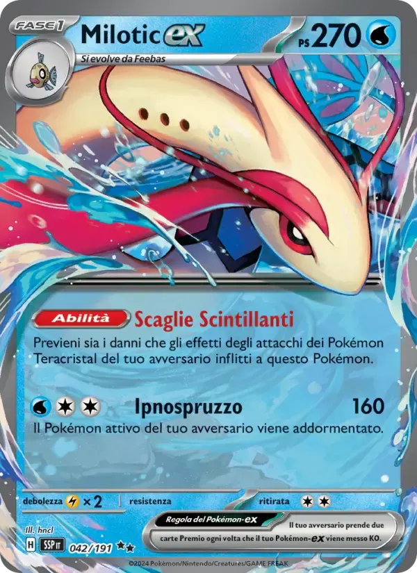 Milotic-ex — Scintille Folgoranti 42 Italian Pokémon card