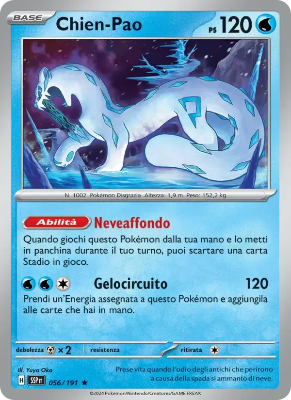 Chien-Pao — Scintille Folgoranti 56 Italian Pokémon card
