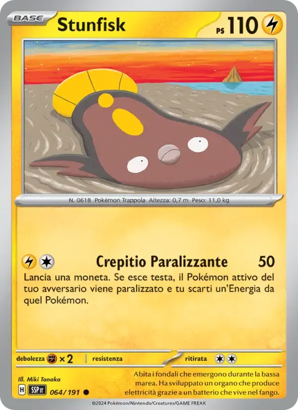 Stunfisk — Scintille Folgoranti 64 Italian Pokémon card