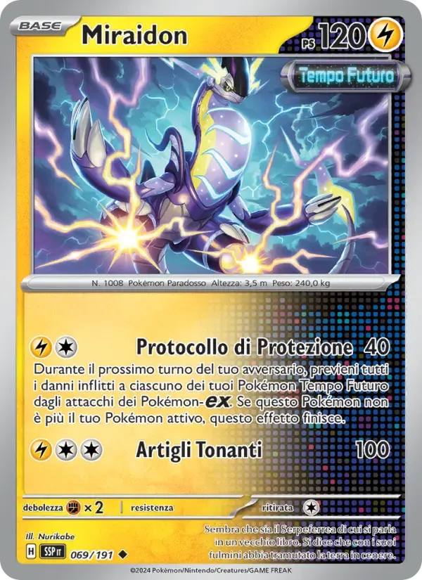 Miraidon — Scintille Folgoranti 69 Italian Pokémon card