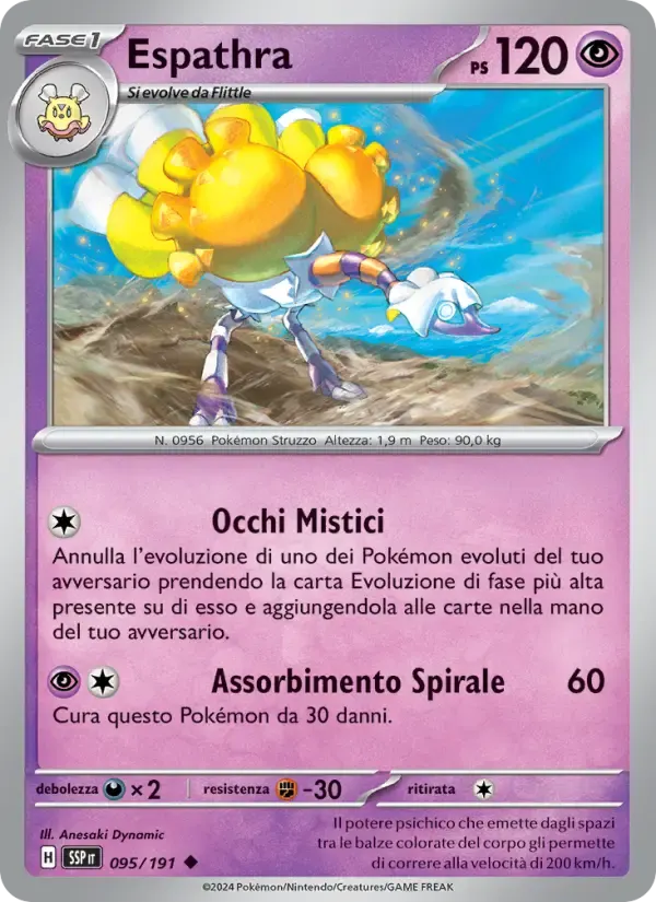 Espathra — Scintille Folgoranti 95 Italian Pokémon card