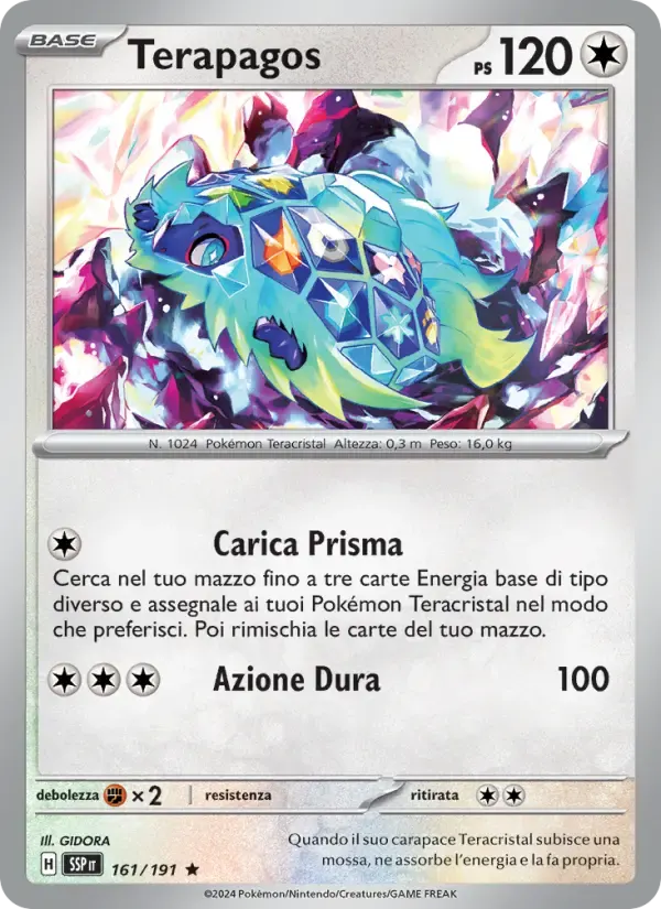 Terapagos — Scintille Folgoranti 161 Italian Pokémon card