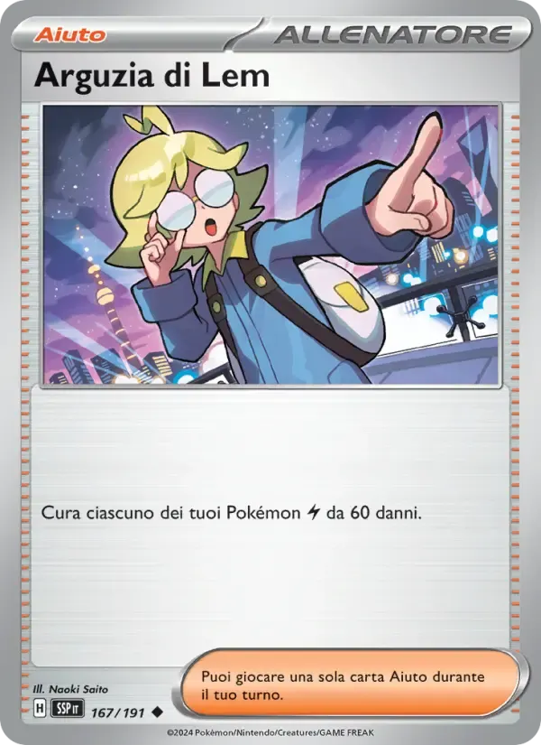Arguzia di Lem — Scintille Folgoranti 167 Italian Pokémon card