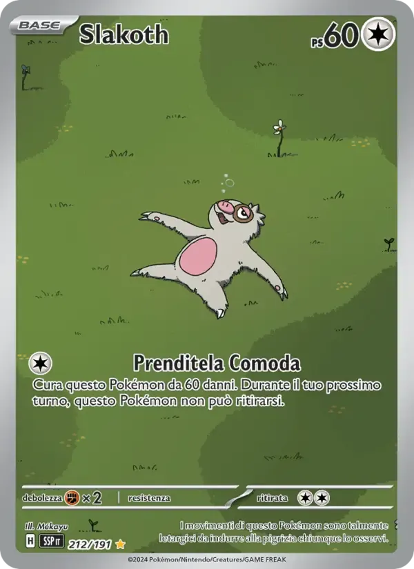Slakoth — Scintille Folgoranti 212 Italian Pokémon card