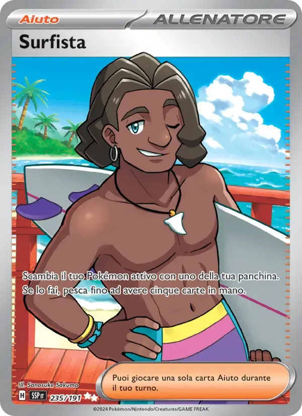 Surfista — Scintille Folgoranti 235 Italian Pokémon card
