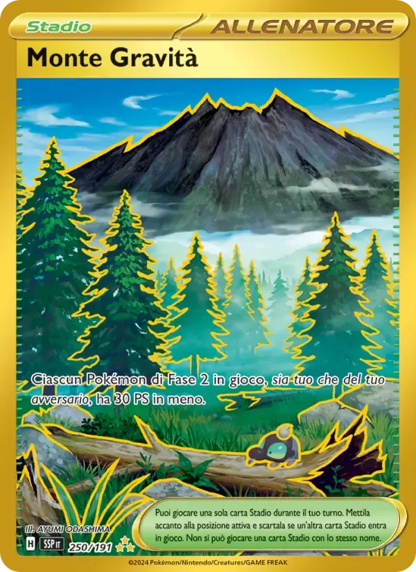 Monte Gravità — Scintille Folgoranti 250 Italian Pokémon card