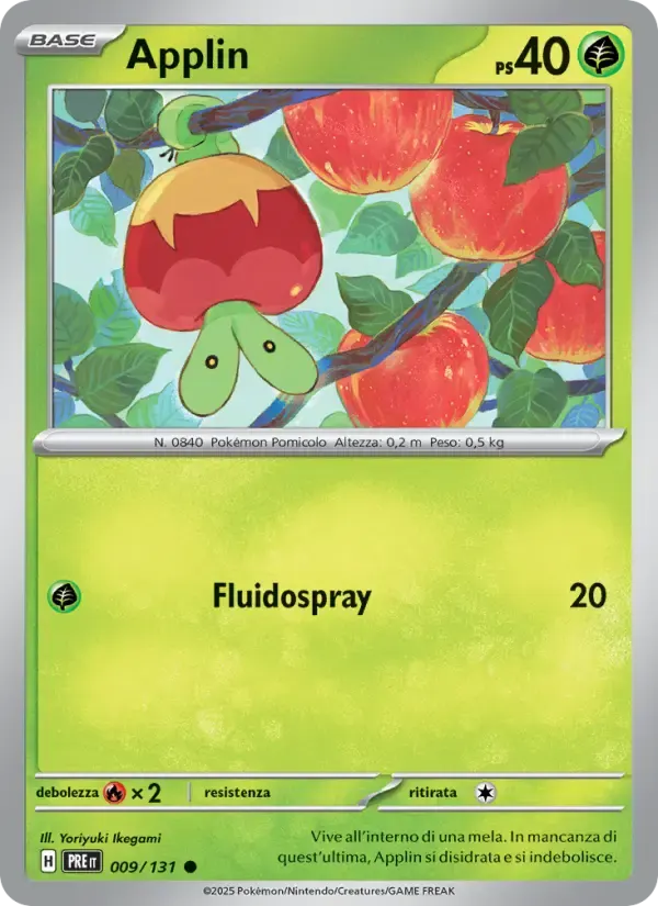 Applin — Evoluzioni Prismatiche 9 Italian Pokémon card