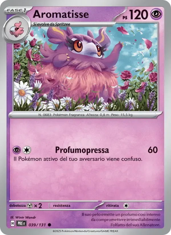 Aromatisse — Evoluzioni Prismatiche 39 Italian Pokémon card