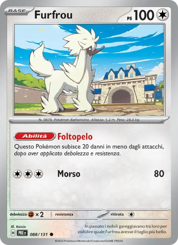 Furfrou — Evoluzioni Prismatiche 88 Italian Pokémon card