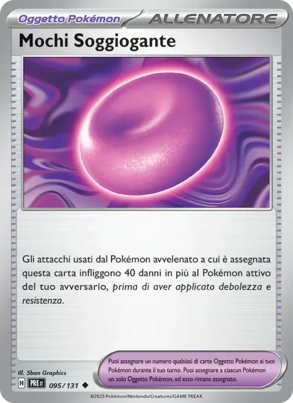 Mochi Soggiogante — Evoluzioni Prismatiche 95 Italian Pokémon card