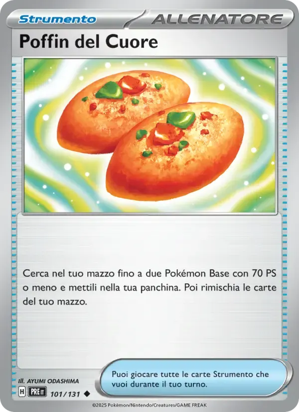 Poffin del Cuore — Evoluzioni Prismatiche 101 Italian Pokémon card