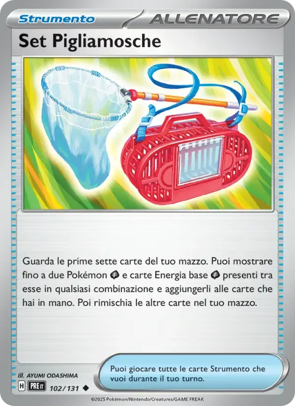 Set Pigliamosche — Evoluzioni Prismatiche 102 Italian Pokémon card