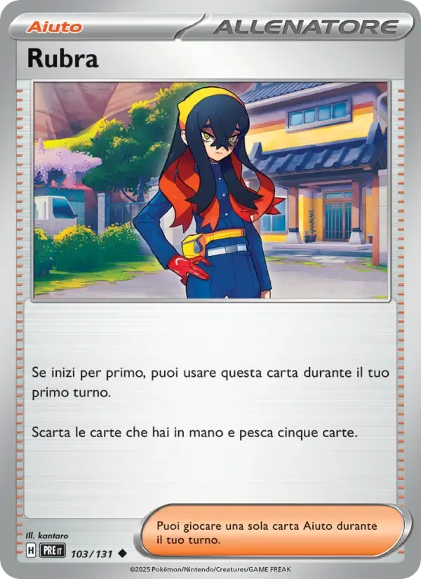 Rubra — Evoluzioni Prismatiche 103 Italian Pokémon card