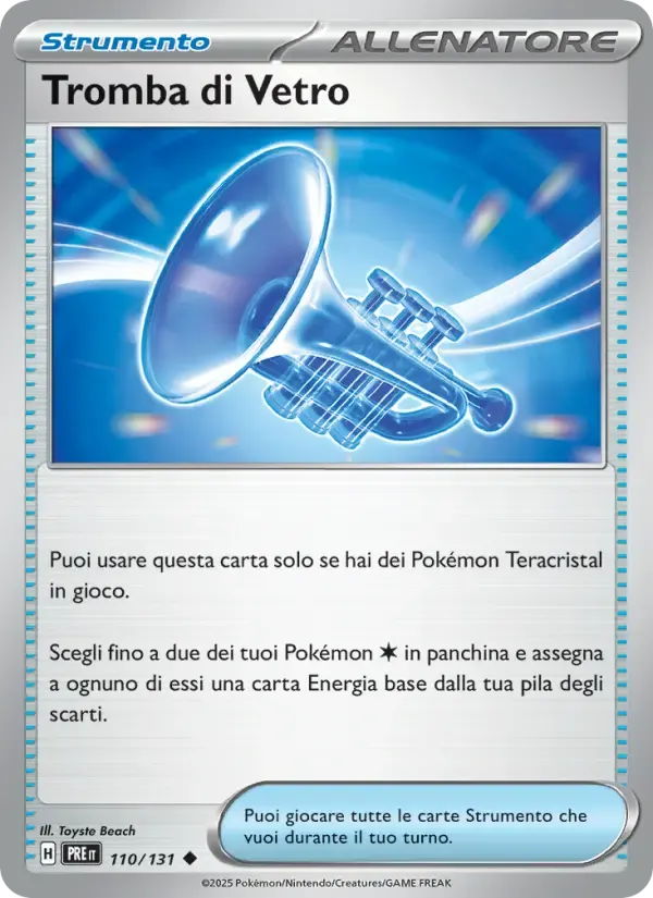 Tromba di Vetro — Evoluzioni Prismatiche 110 Italian Pokémon card