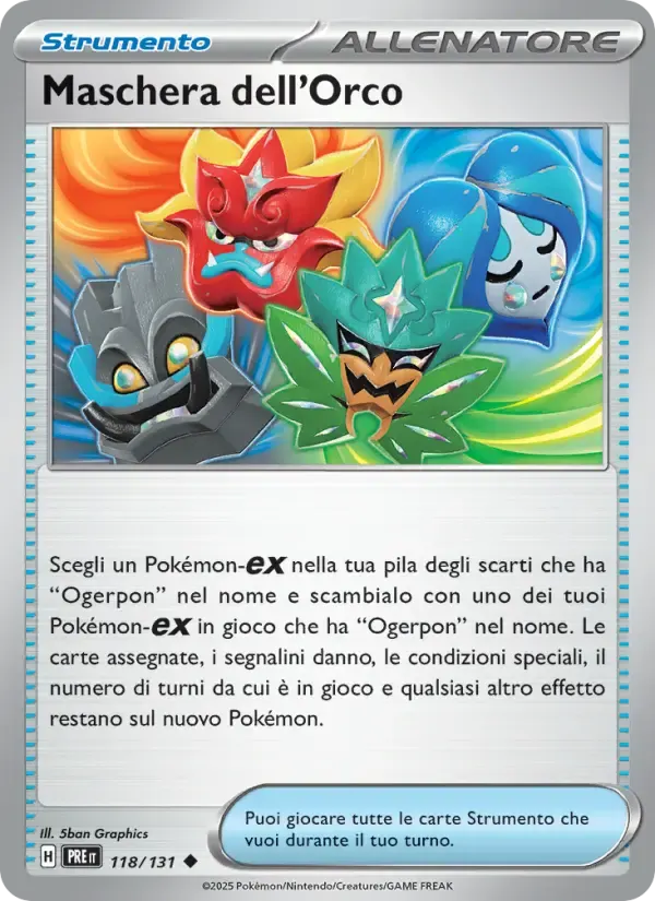 Maschera dell'Orco — Evoluzioni Prismatiche 118 Italian Pokémon card