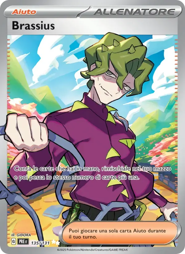Brassius — Evoluzioni Prismatiche 135 Italian Pokémon card