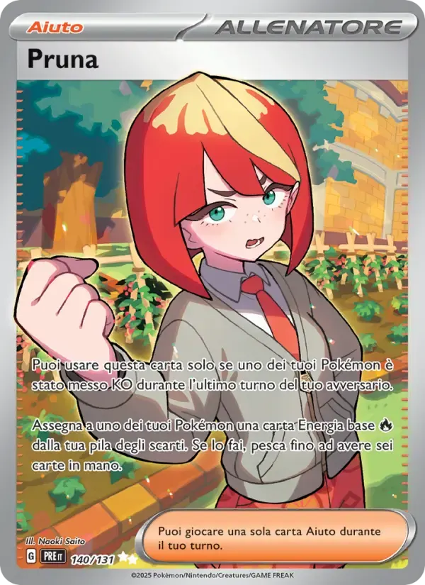 Pruna — Evoluzioni Prismatiche 140 Italian Pokémon card