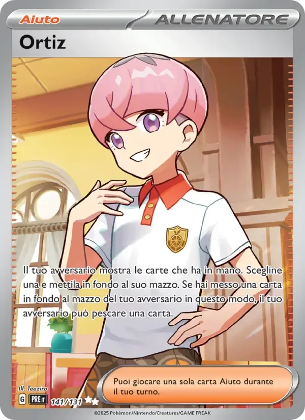Ortiz — Evoluzioni Prismatiche 141 Italian Pokémon card