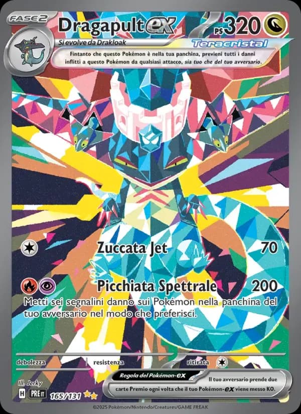 Dragapult-ex — Evoluzioni Prismatiche 165 Italian Pokémon card