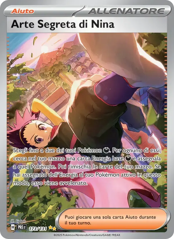 Arte Segreta di Nina — Evoluzioni Prismatiche 173 Italian Pokémon card