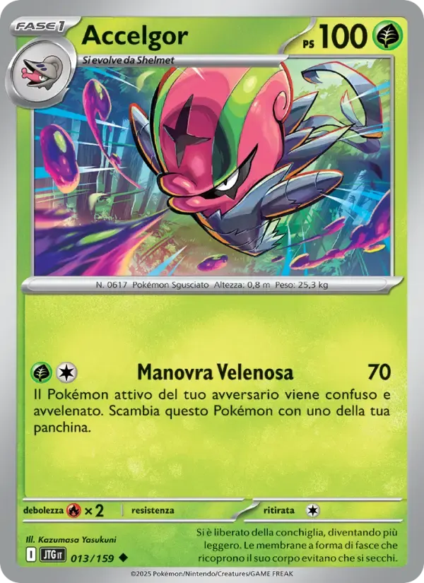 Accelgor — Avventure Insieme 13 Italian Pokémon card