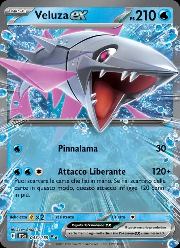 Veluza-ex — Avventure Insieme 43 Italian Pokémon card