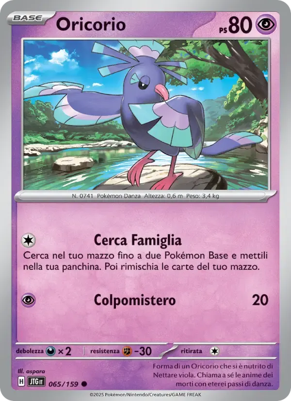 Oricorio — Avventure Insieme 65 Italian Pokémon card
