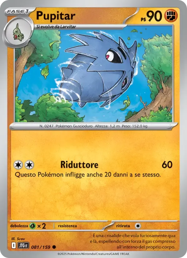 Pupitar — Avventure Insieme 81 Italian Pokémon card