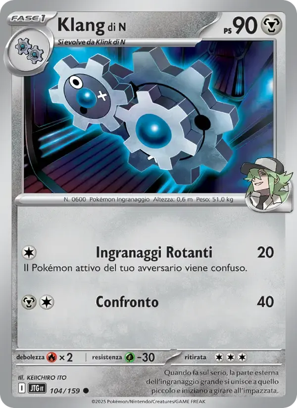 Klang di N — Avventure Insieme 104 Italian Pokémon card