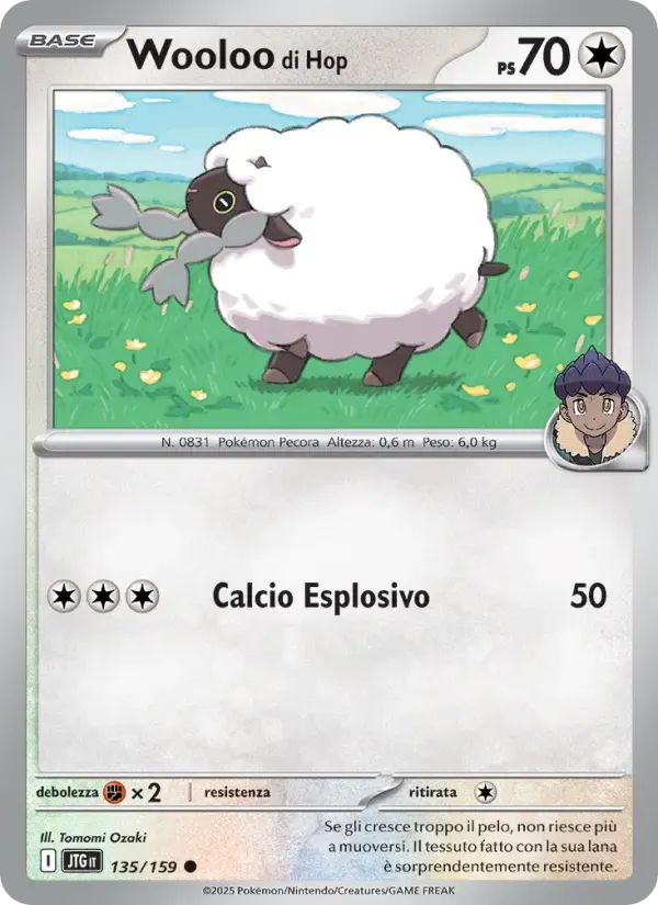 Wooloo di Hop — Avventure Insieme 135 Italian Pokémon card