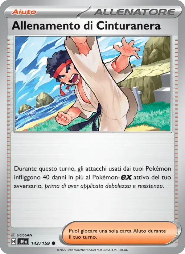 Allenamento di Cinturanera — Avventure Insieme 143 Italian Pokémon card