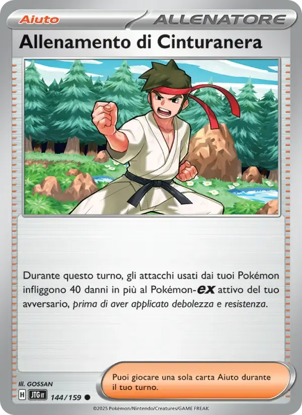 Allenamento di Cinturanera — Avventure Insieme 144 Italian Pokémon card