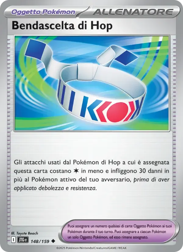 Bendascelta di Hop — Avventure Insieme 148 Italian Pokémon card