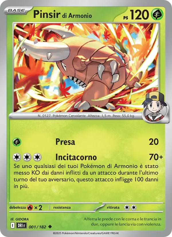 Pinsir di Armonio — Rivali Predestinati 1 Italian Pokémon card