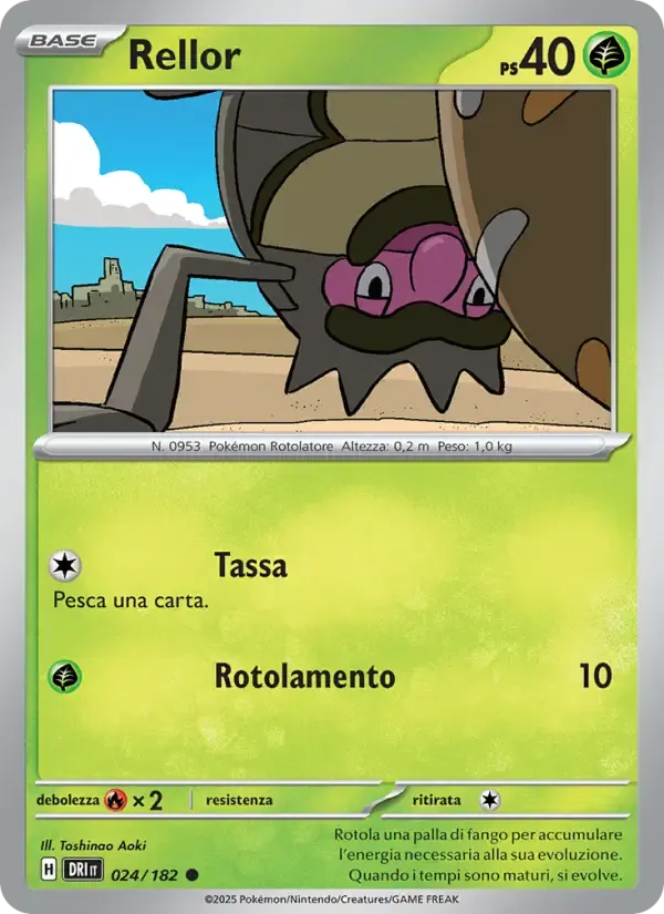 Rellor — Rivali Predestinati 24 Italian Pokémon card