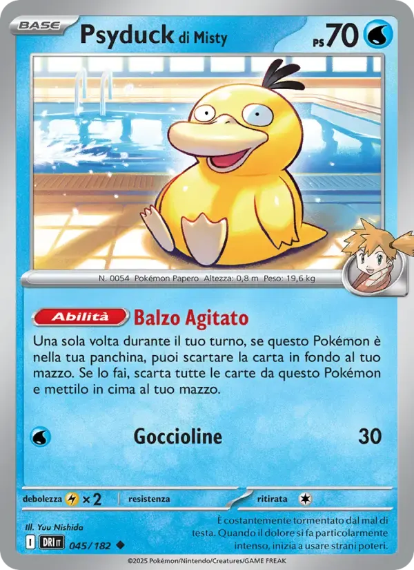 Psyduck di Misty — Rivali Predestinati 45 Italian Pokémon card