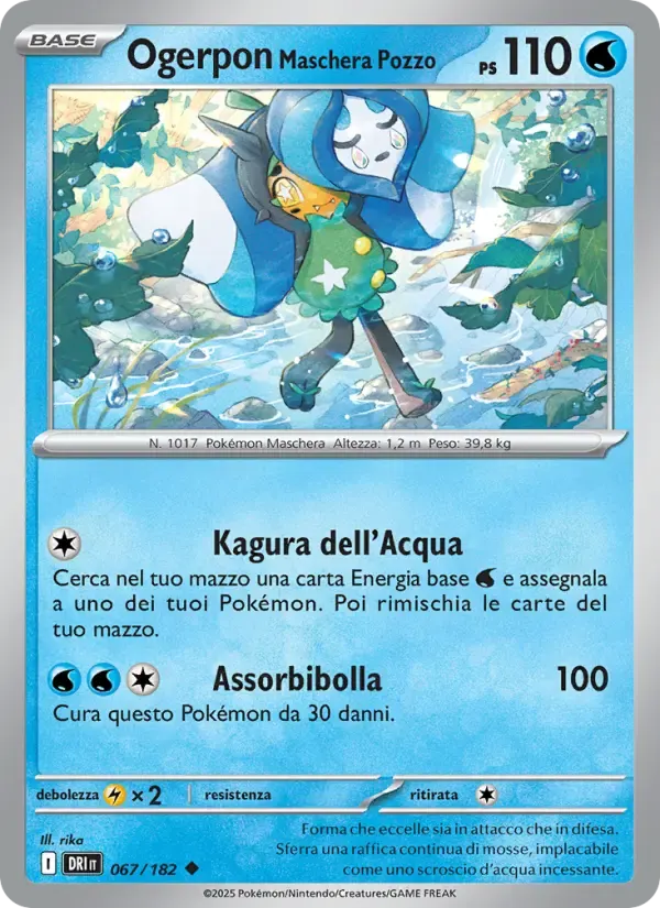 Ogerpon Maschera Pozzo — Rivali Predestinati 67 Italian Pokémon card