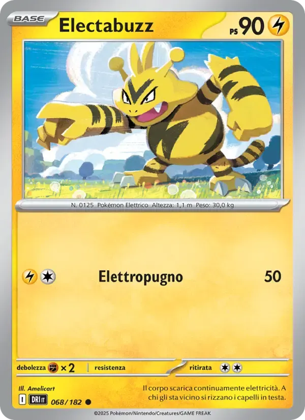 Electabuzz — Rivali Predestinati 68 Italian Pokémon card