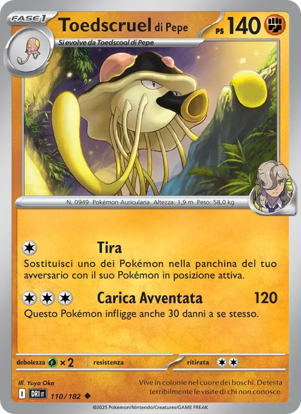 Toedscruel di Pepe — Rivali Predestinati 110 Italian Pokémon card