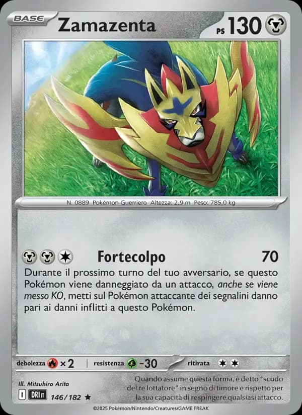 Zamazenta — Rivali Predestinati 146 Italian Pokémon card